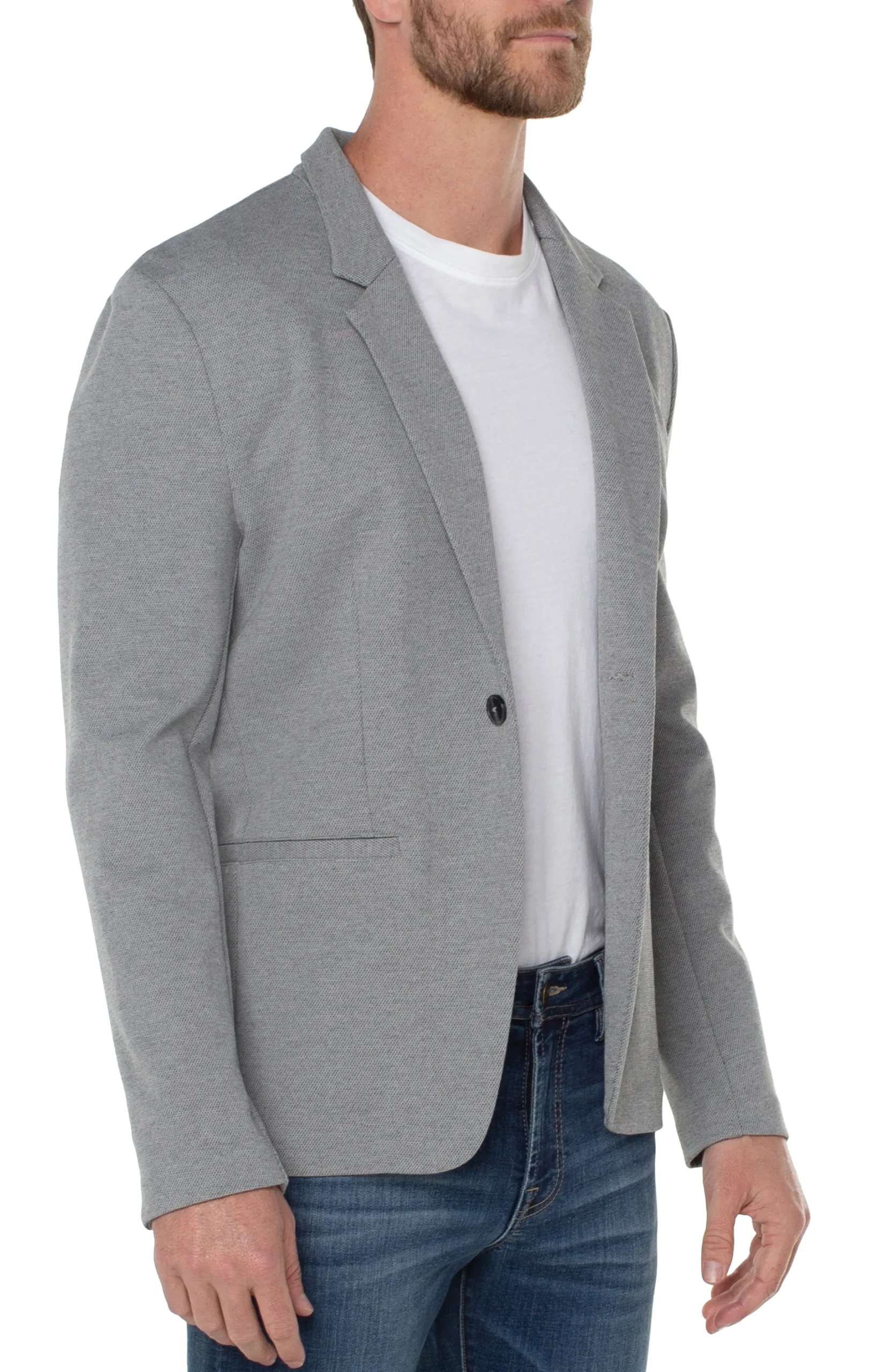 Liverpool Los Angeles Jackets & Blazers-MODERN BLAZER Heathergrey