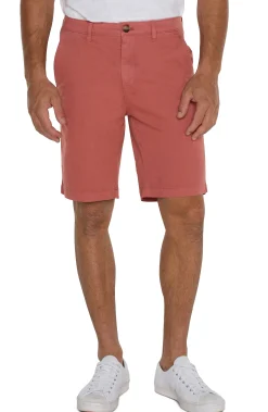 Liverpool Los Angeles Shorts-MODERN FIT TWILL SHORT Nantucketred