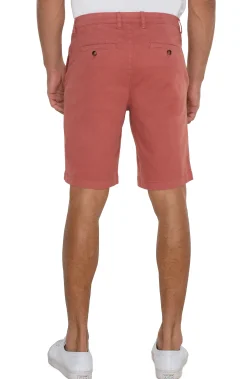 Liverpool Los Angeles Shorts-MODERN FIT TWILL SHORT Nantucketred