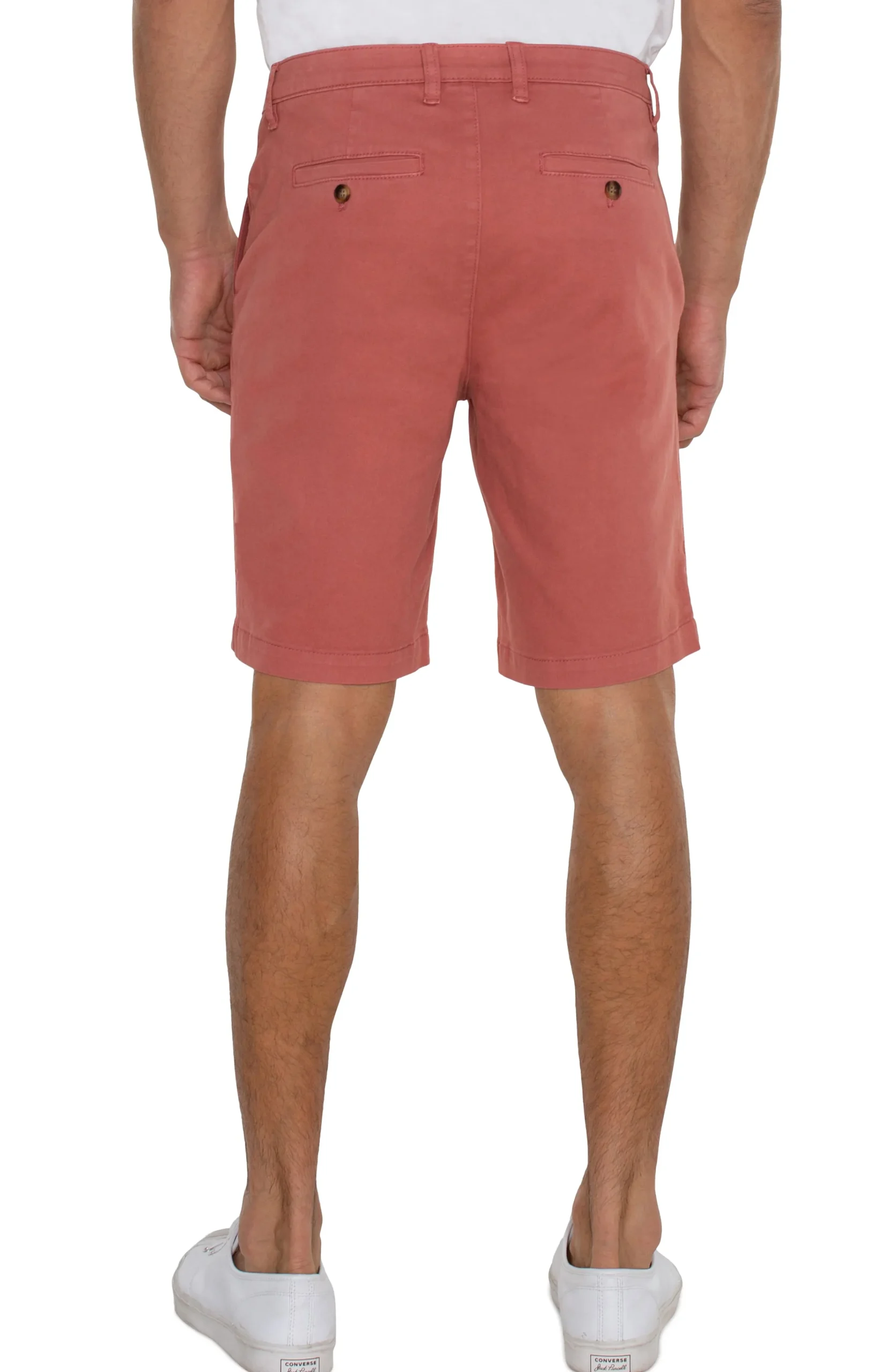 Liverpool Los Angeles Shorts-MODERN FIT TWILL SHORT Nantucketred