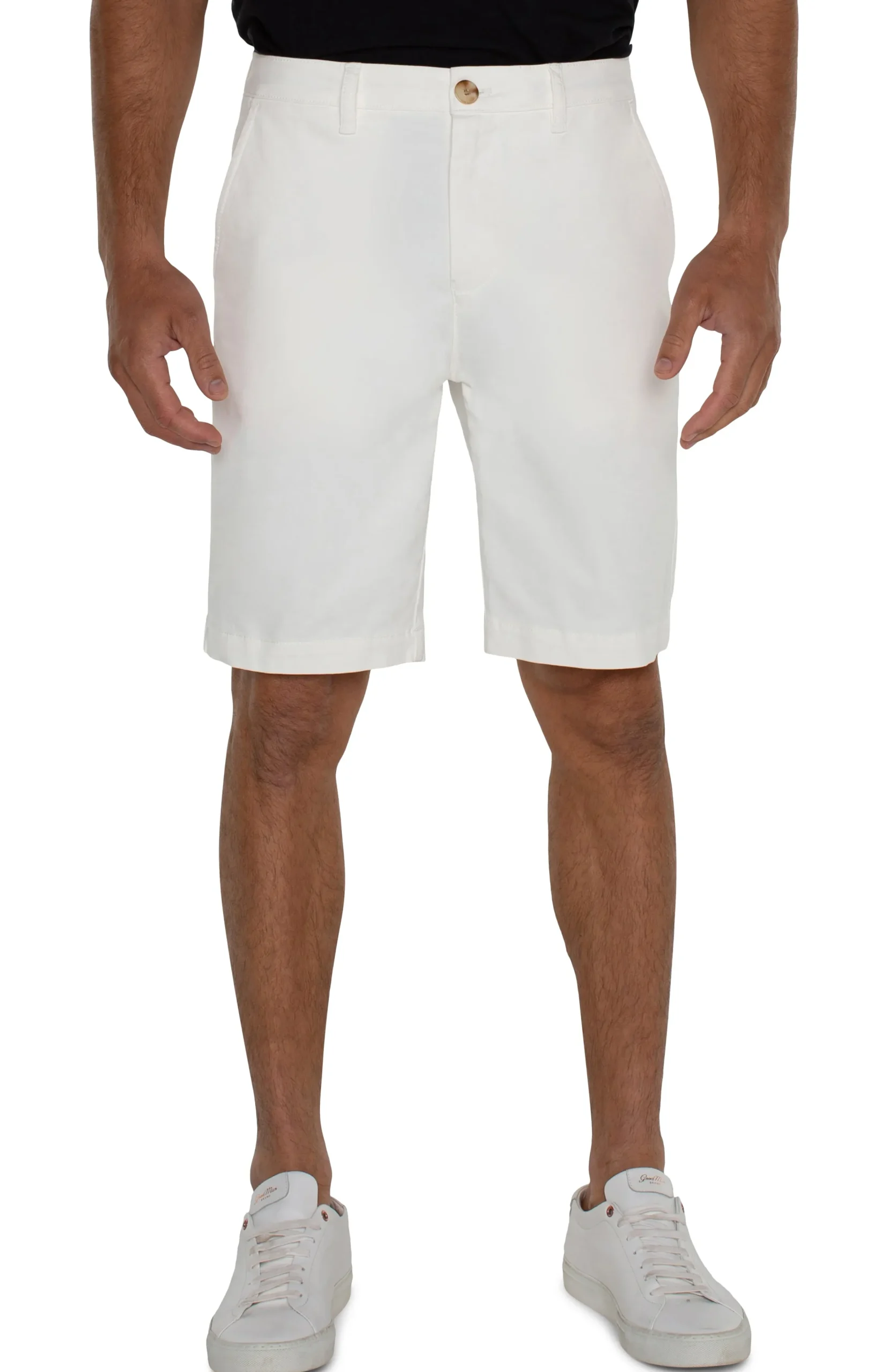 Liverpool Los Angeles Shorts-MODERN FIT TWILL SHORT Porcelain