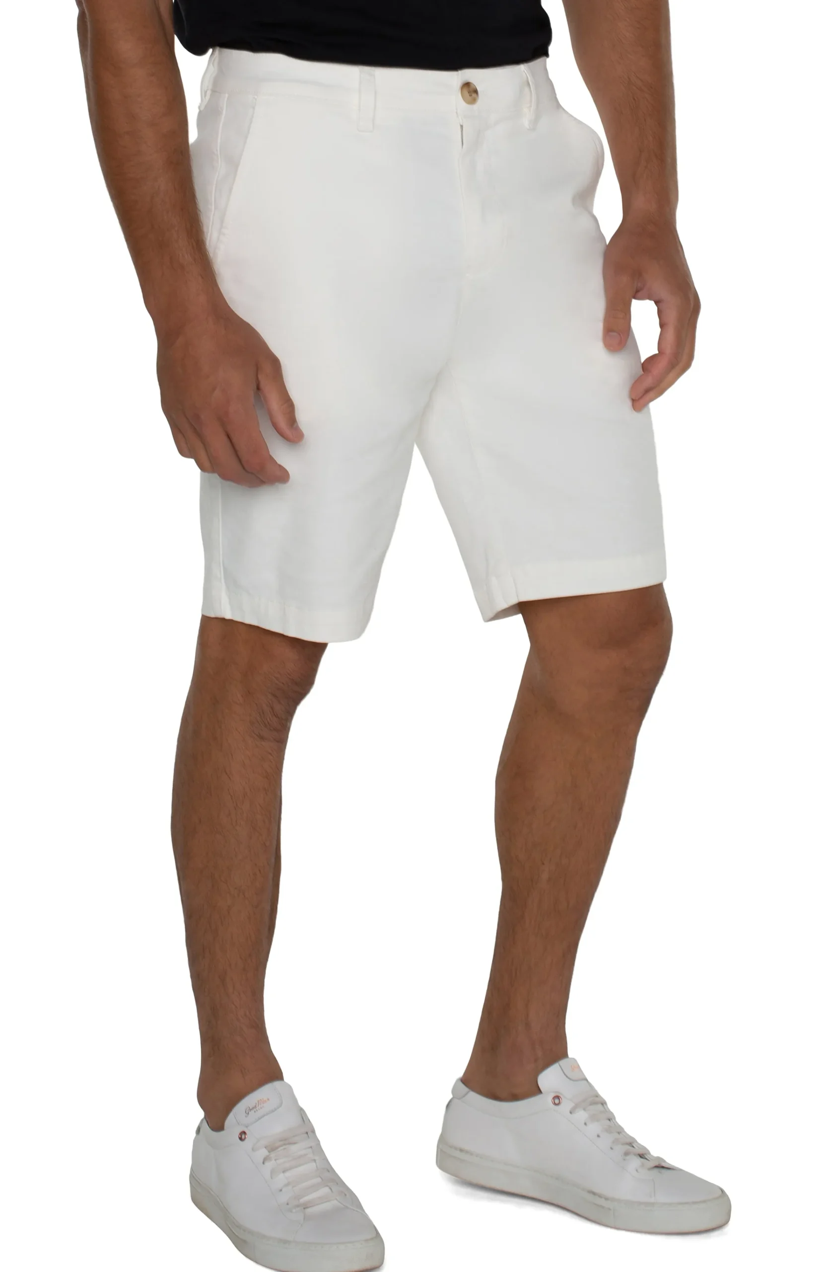 Liverpool Los Angeles Shorts-MODERN FIT TWILL SHORT Porcelain