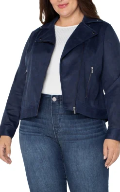 Liverpool Los Angeles Jackets-MOTO JACKET Mysticnavy