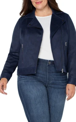 Liverpool Los Angeles Jackets-MOTO JACKET Mysticnavy
