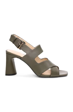 Liverpool Los Angeles Heels-PARAMOUNT CROSS STRAP HEEL Olive