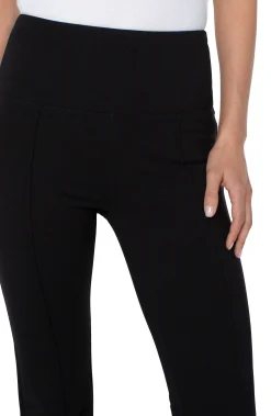Liverpool Los Angeles Knit Pull-On|Pants-PEARL FULL LENGTH FLARE Black