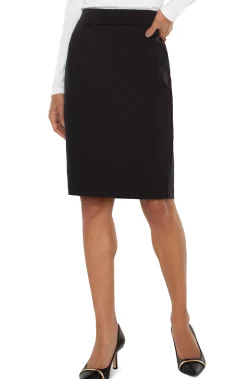 Liverpool Los Angeles Skirts|Skirts-PENCIL SKIRT Black