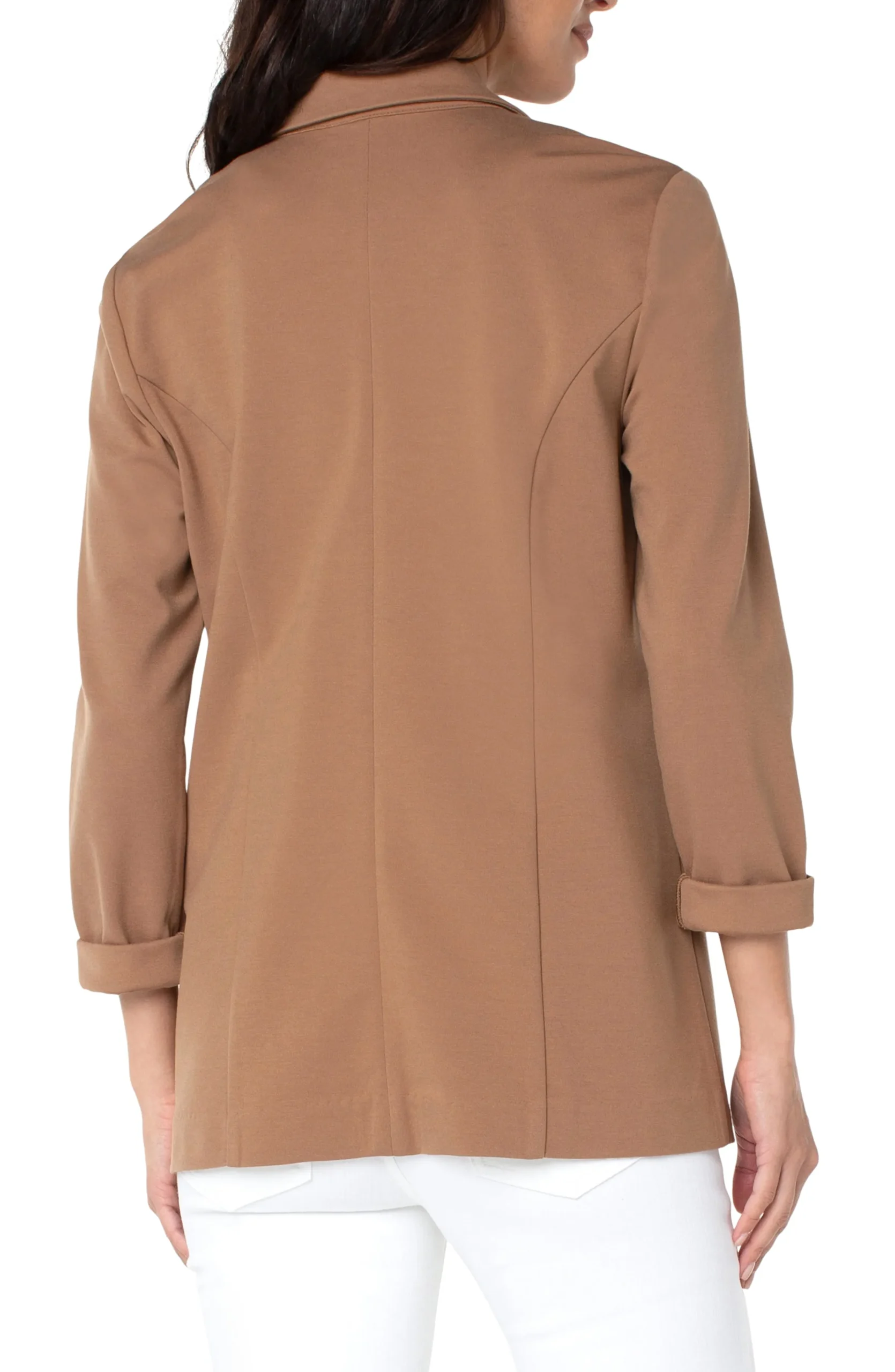 Liverpool Los Angeles Jackets-PETITE BOYFRIEND BLAZER WITH PRINCESS DARTS Maple
