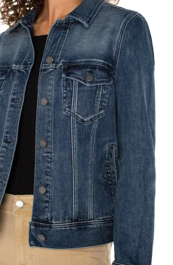 Liverpool Los Angeles Jackets-PETITE CLASSIC JEAN JACKET Ponderay
