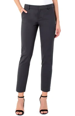 Liverpool Los Angeles Pants-PETITE KELSEY KNIT TROUSER SUPER STRETCH Darkshadowgrey