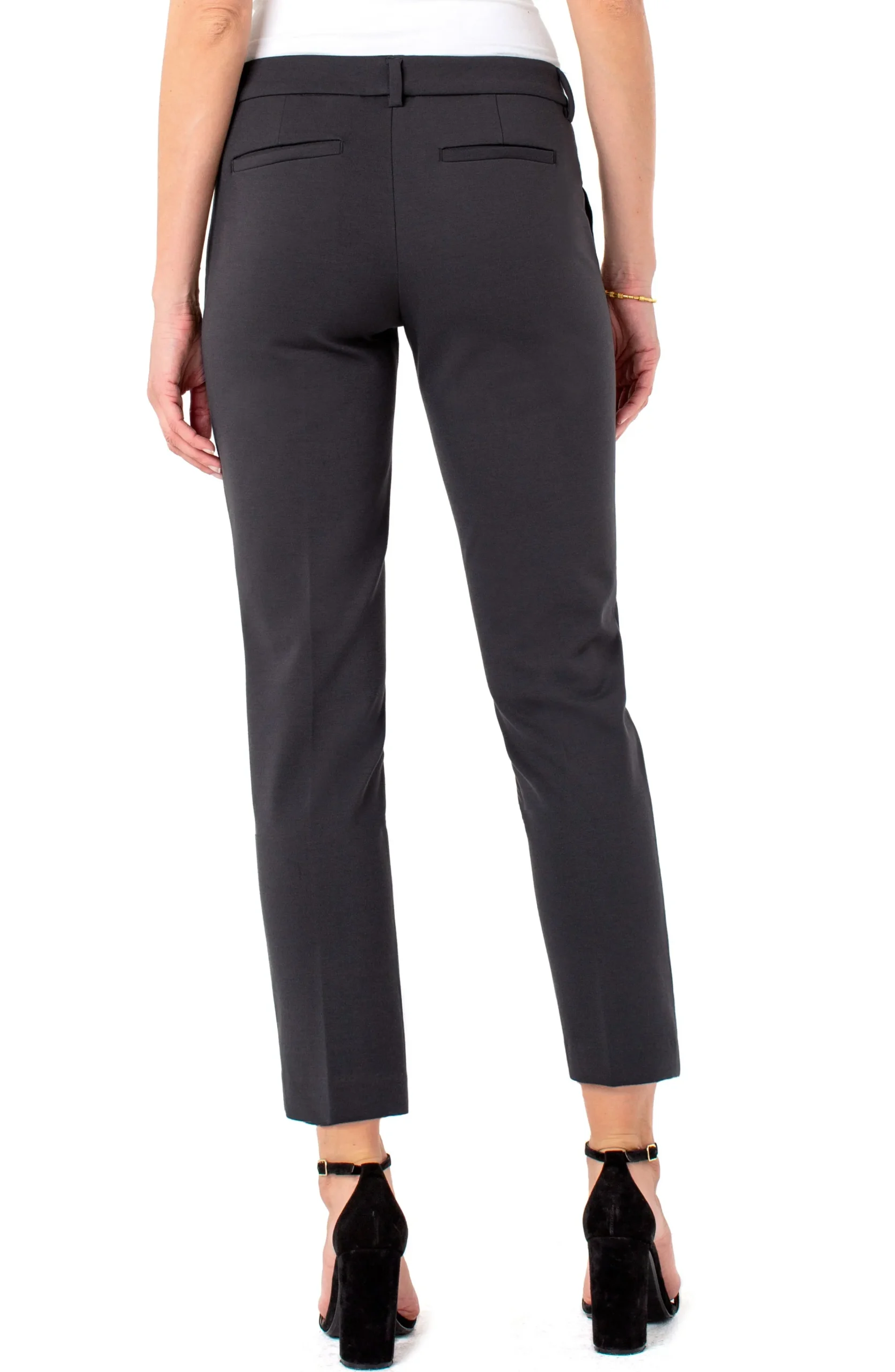 Liverpool Los Angeles Pants-PETITE KELSEY KNIT TROUSER SUPER STRETCH Darkshadowgrey