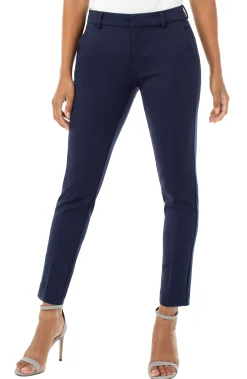 Liverpool Los Angeles Pants-PETITE KELSEY KNIT TROUSER SUPER STRETCH Cadetblue