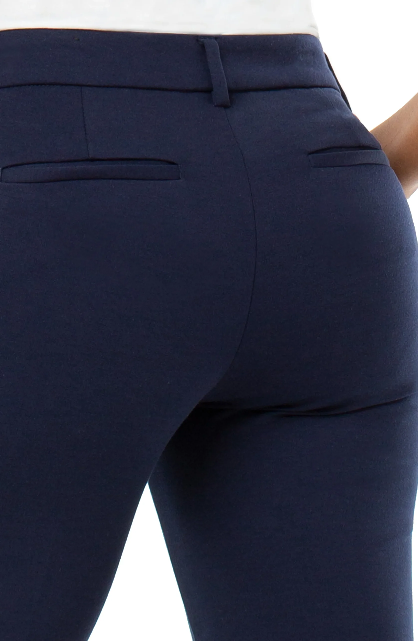Liverpool Los Angeles Pants-PETITE KELSEY KNIT TROUSER SUPER STRETCH Cadetblue