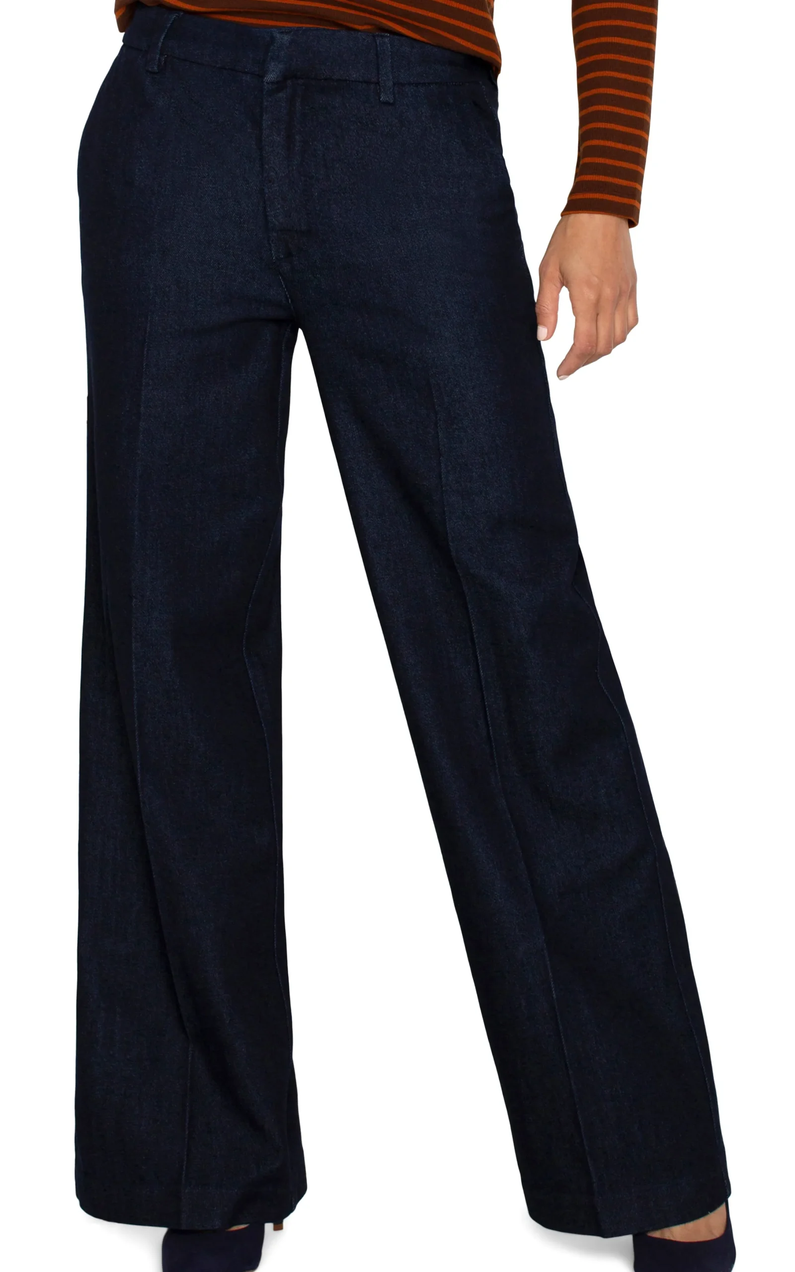 Liverpool Los Angeles Jeans|Pants-PETITE KELSEY WIDE LEG TROUSER Indigorinse