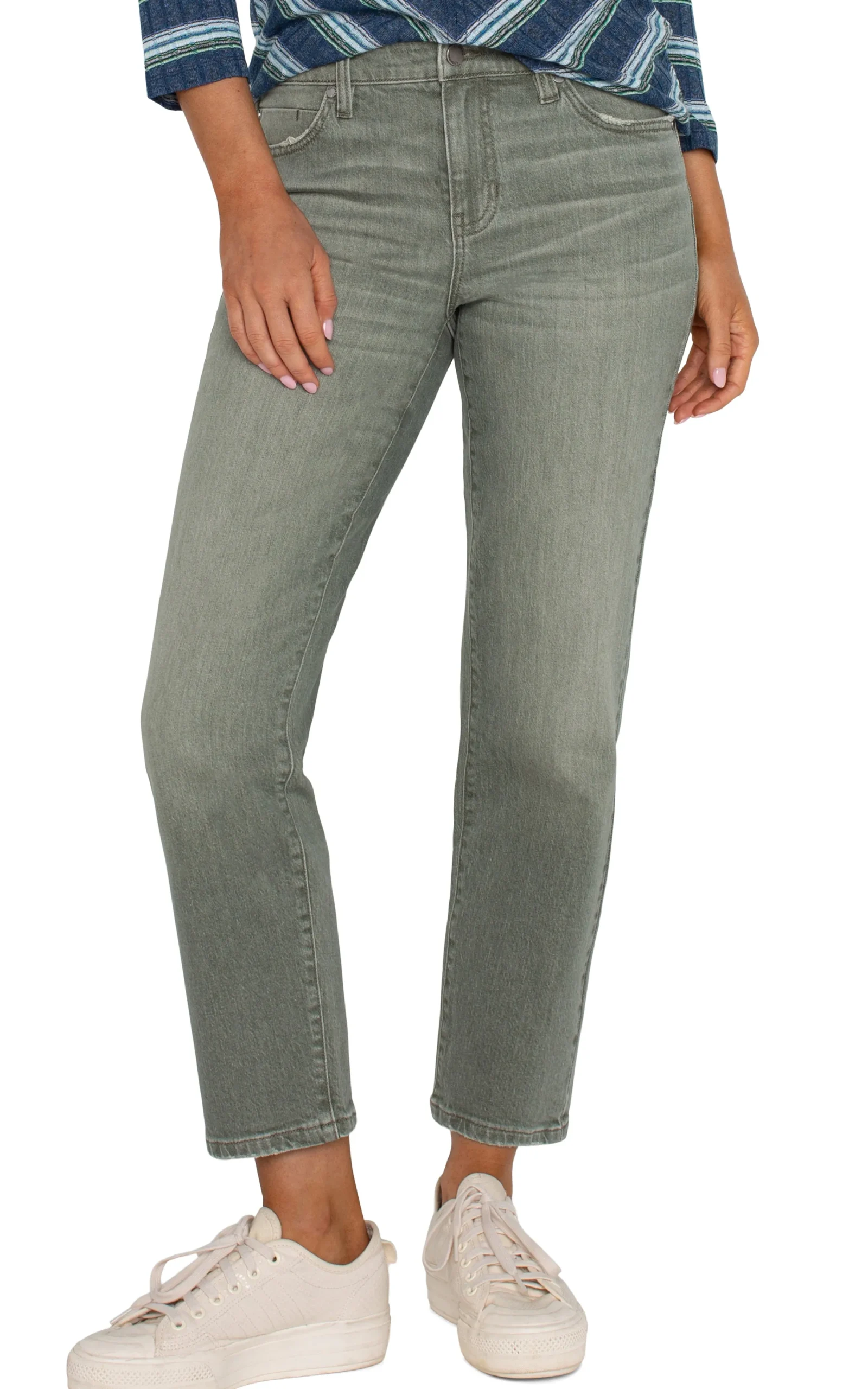Liverpool Los Angeles Jeans-PETITE LIV NON-SKINNY SKINNY Vintagegreen