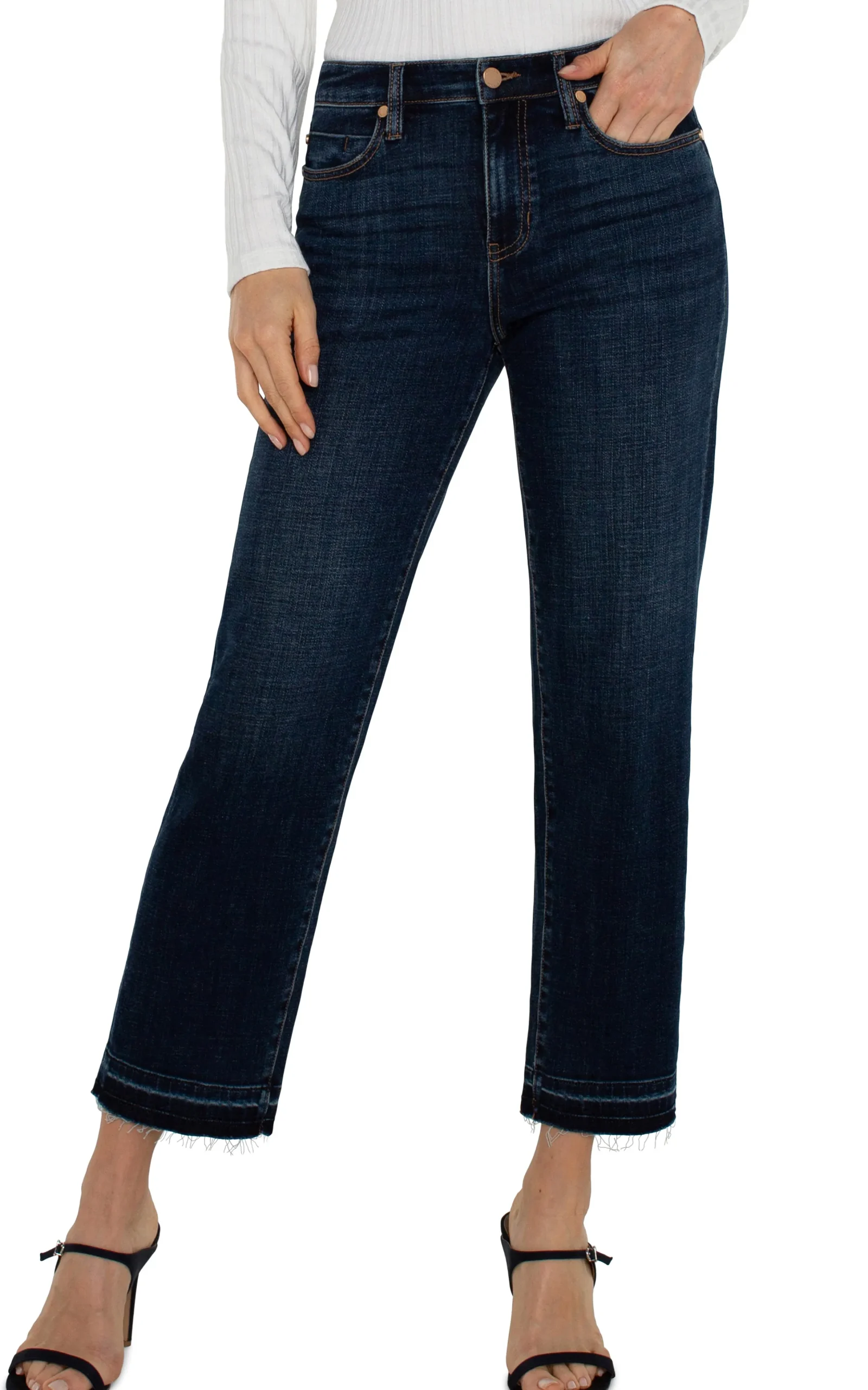 Liverpool Los Angeles Jeans-PETITE LIV NON-SKINNY SKINNY WITH LET DOWN HEM Albany