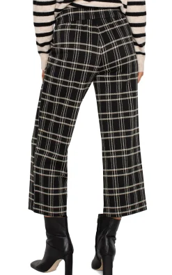 Liverpool Los Angeles Pants-PETITE MABEL PULL-ON CROP Blackoatmealwindowpane