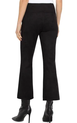 Liverpool Los Angeles Pants-PETITE PEARL CROP FLARE Black