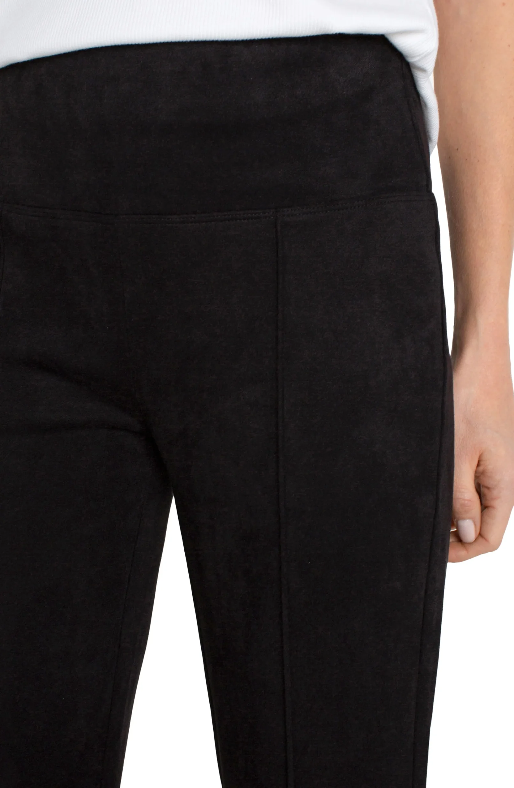 Liverpool Los Angeles Pants-PETITE PEARL CROP FLARE Black