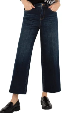 Liverpool Los Angeles Jeans-PETITE STRIDE HI-RISE WITH CUT HEM Eastmoor