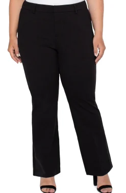 Liverpool Los Angeles Pants-PLUS KELSEY FLARE TROUSER SUPER STRETCH PONTE Black