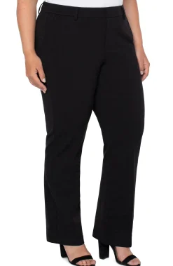 Liverpool Los Angeles Pants-PLUS KELSEY FLARE TROUSER SUPER STRETCH PONTE Black