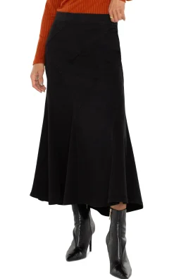 Liverpool Los Angeles Skirts|Skirts-PULL ON MERMAID MAXI SKIRT Blackrinse