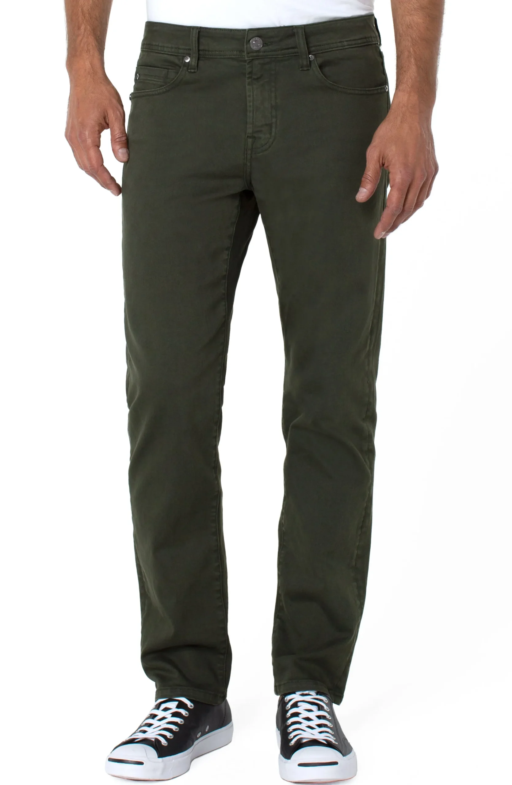 Liverpool Los Angeles Jeans|Relaxed Straight-REGENT RELAXED STRAIGHT COLORED DENIM Pinegrove
