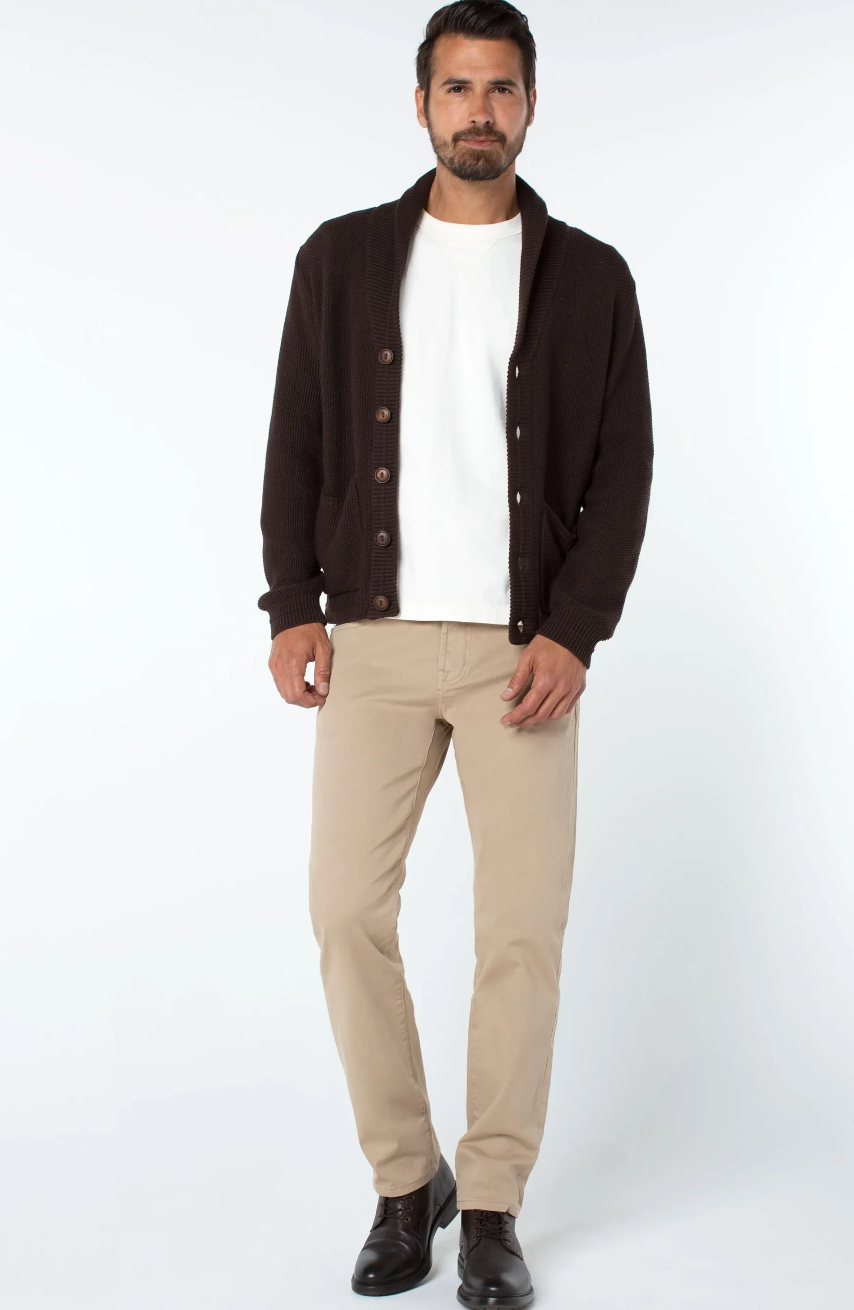 Liverpool Los Angeles Colored Twills|Relaxed Straight-REGENT RELAXED STRAIGHT PEACHED COLORED TWILL Khaki