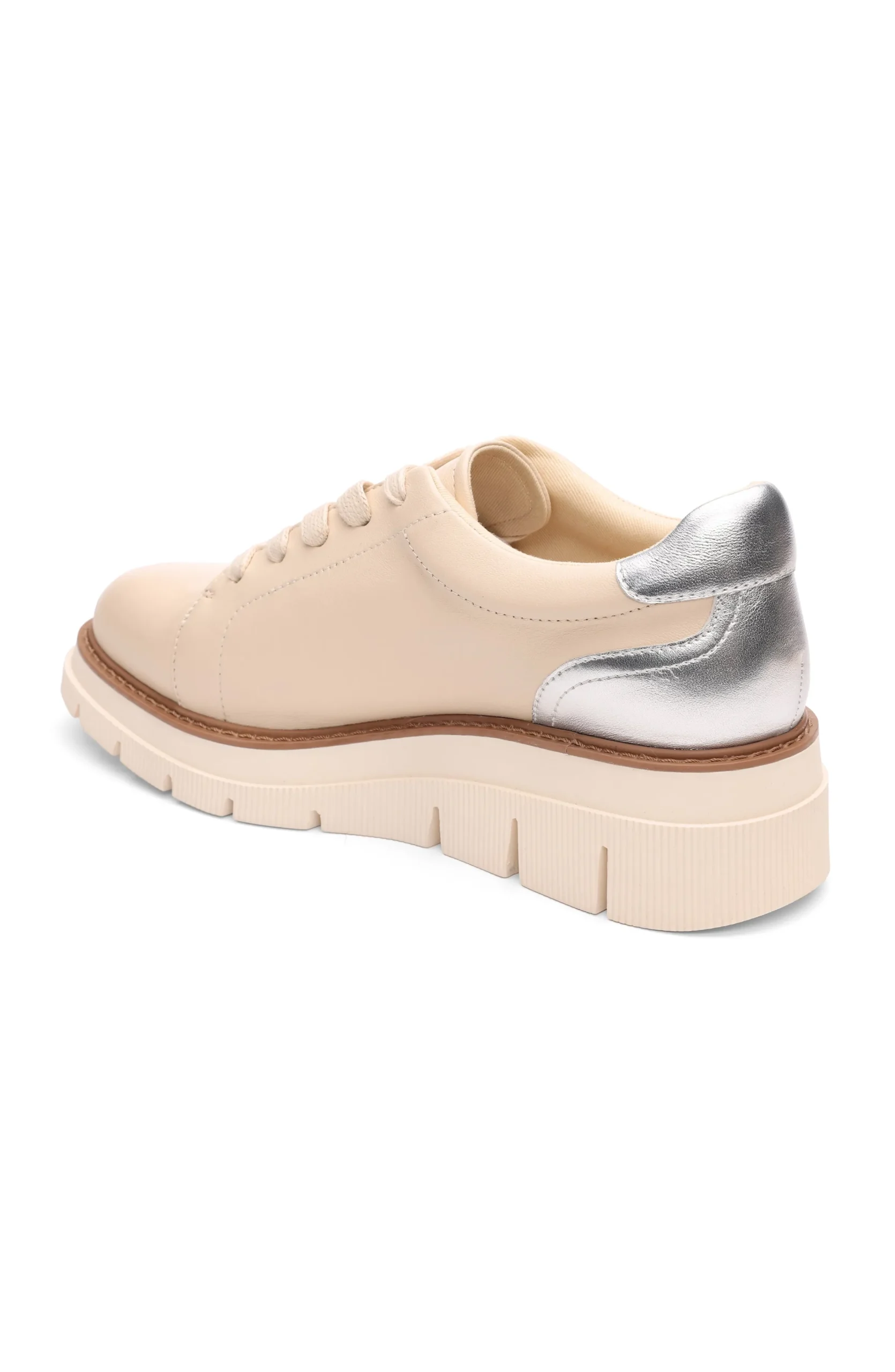 Liverpool Los Angeles Sneakers-RIVERSIDE LACE UP PLATFORM WITH RIDGE SOLE Ecrusilver