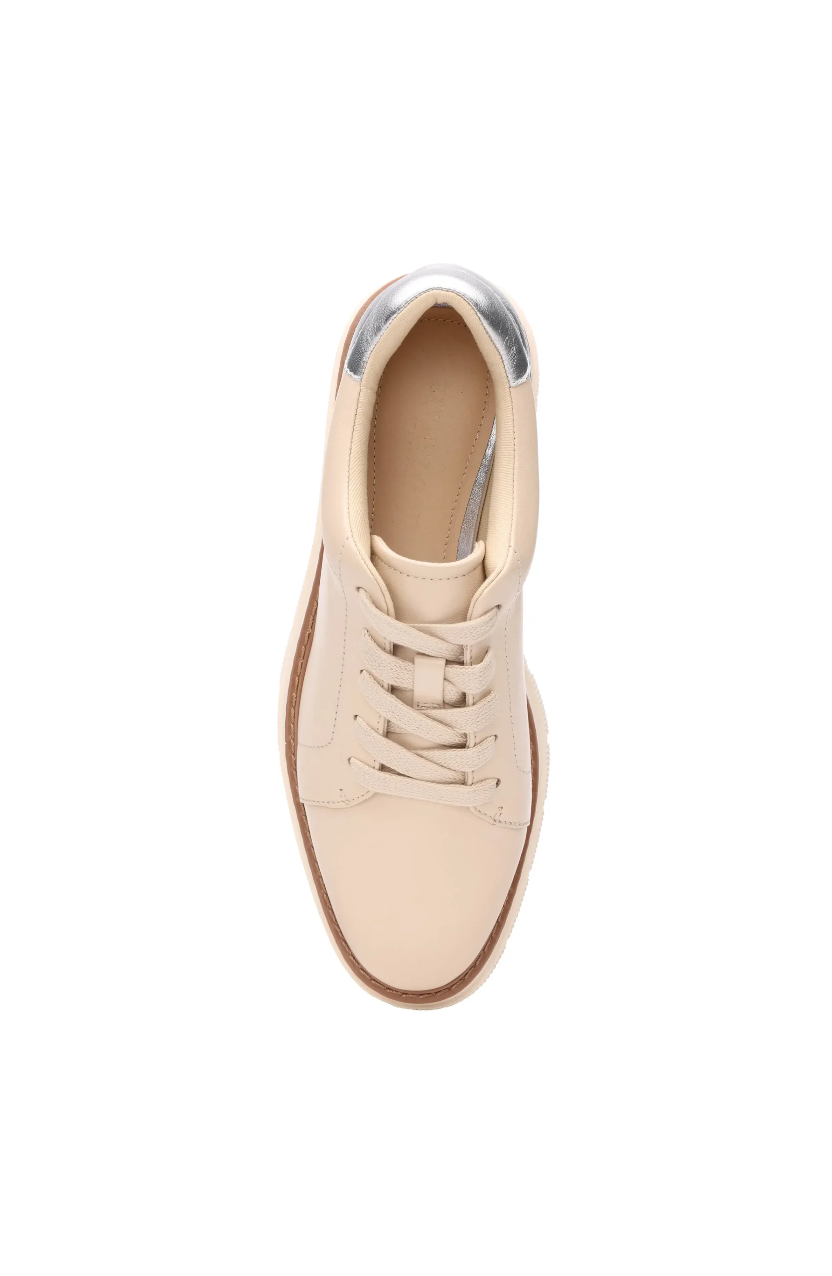 Liverpool Los Angeles Sneakers-RIVERSIDE LACE UP PLATFORM WITH RIDGE SOLE Ecrusilver
