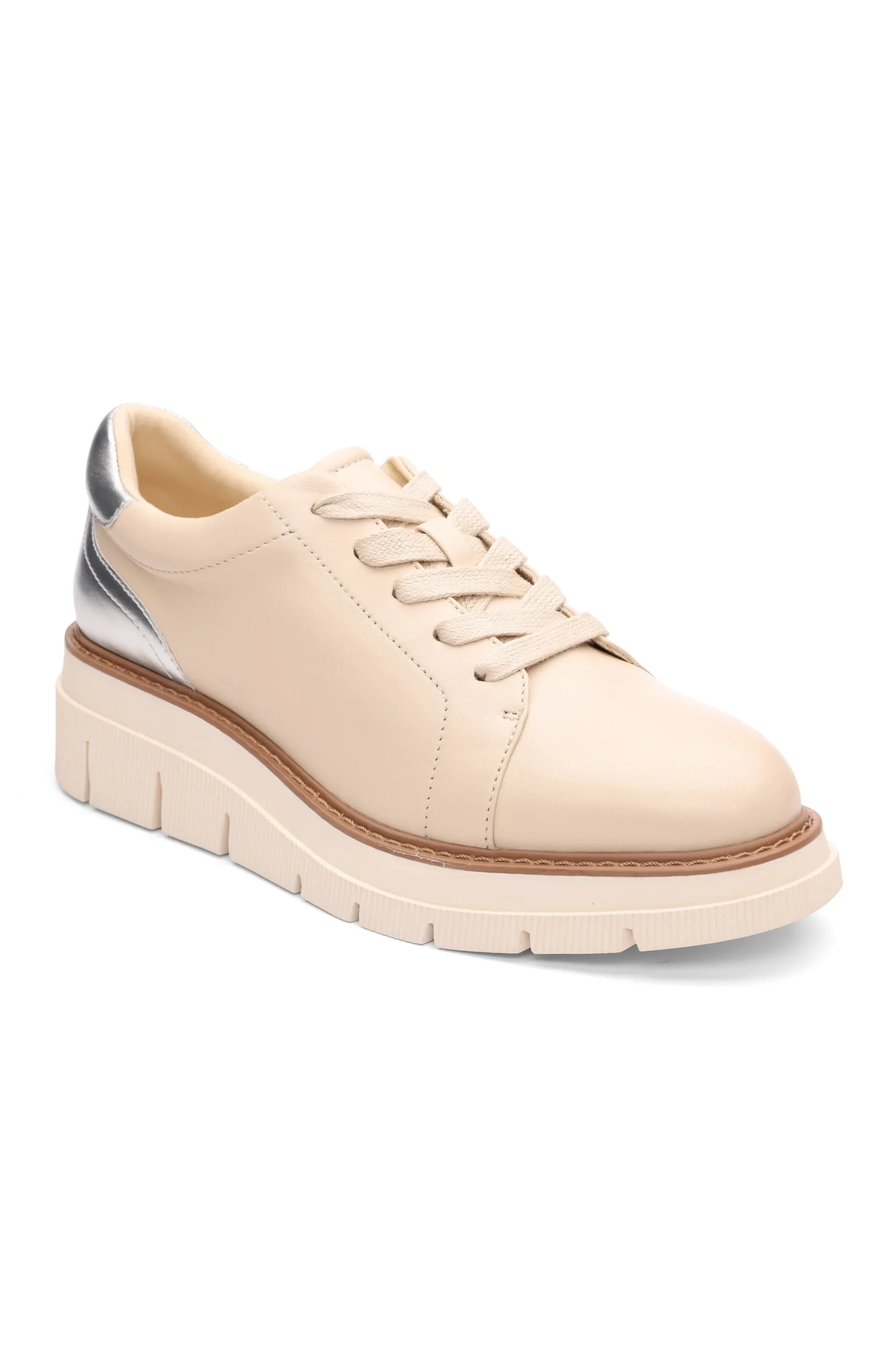 Liverpool Los Angeles Sneakers-RIVERSIDE LACE UP PLATFORM WITH RIDGE SOLE Ecrusilver