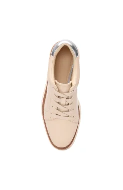 Liverpool Los Angeles Sneakers-RIVERSIDE LACE UP PLATFORM WITH RIDGE SOLE Ecrusilver