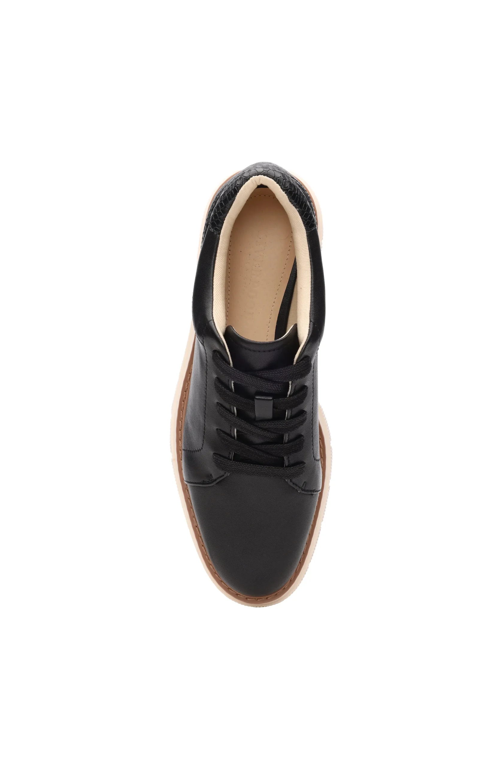Liverpool Los Angeles Sneakers-RIVERSIDE LACE UP PLATFORM WITH RIDGE SOLE Black