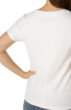 Liverpool Los Angeles Tops|Tees-SCOOP NECK SHORT SLEEVE TEE White