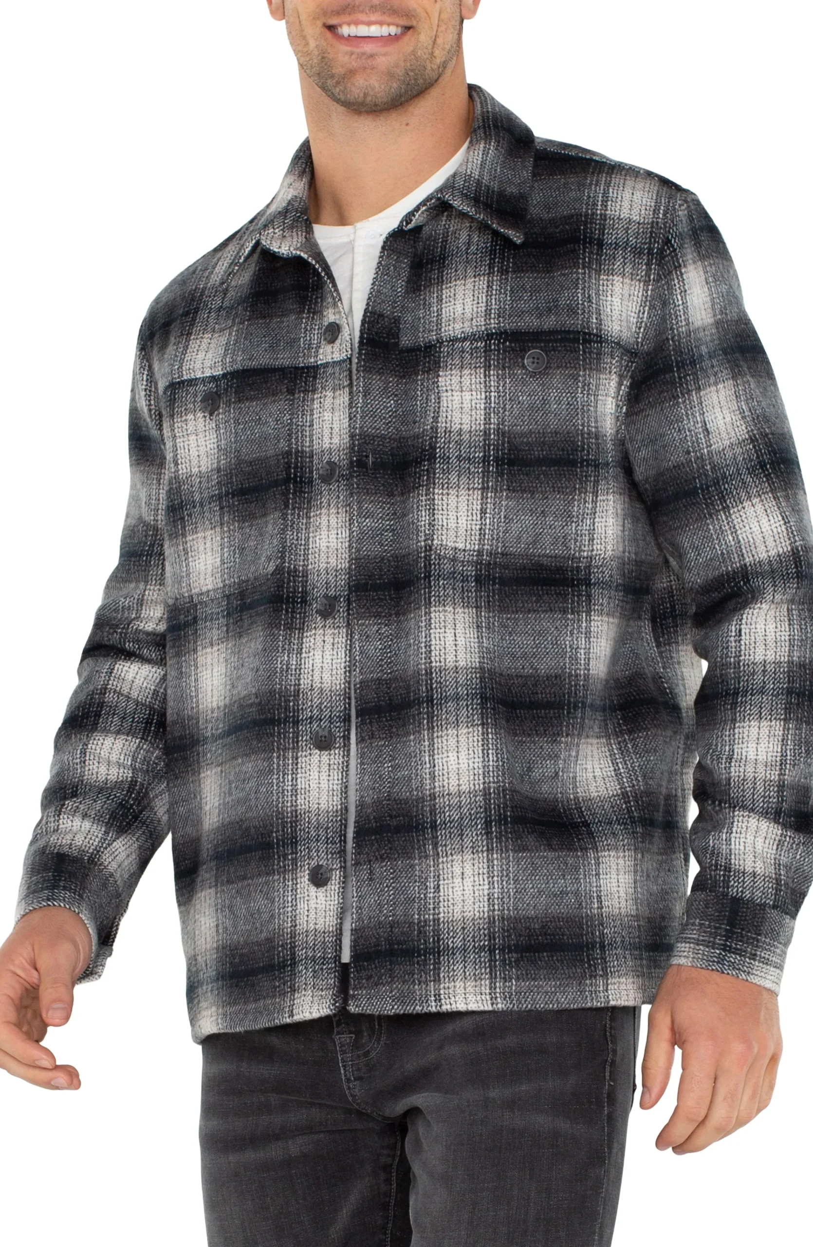 Liverpool Los Angeles Jackets & Blazers-SHIRT JACKET Navygreymulti