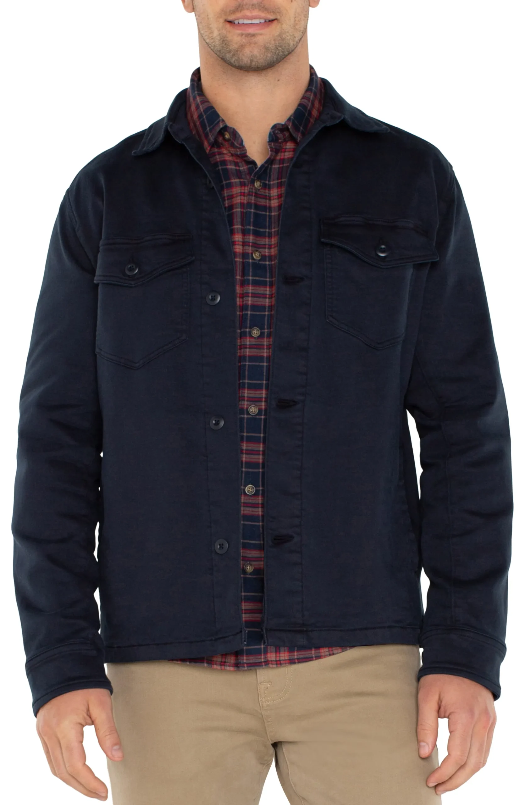 Liverpool Los Angeles Jackets & Blazers-SHIRT JACKET Navy