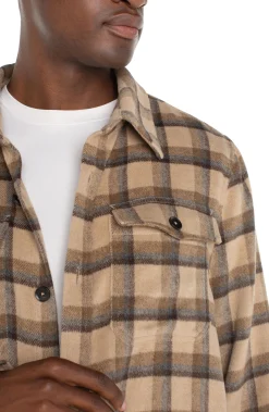 Liverpool Los Angeles Jackets & Blazers-SHIRT JACKET Tanbrownmulti