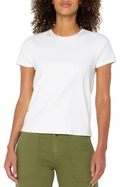 Liverpool Los Angeles Tees-SHORT SLEEVE CREW NECK TEE White