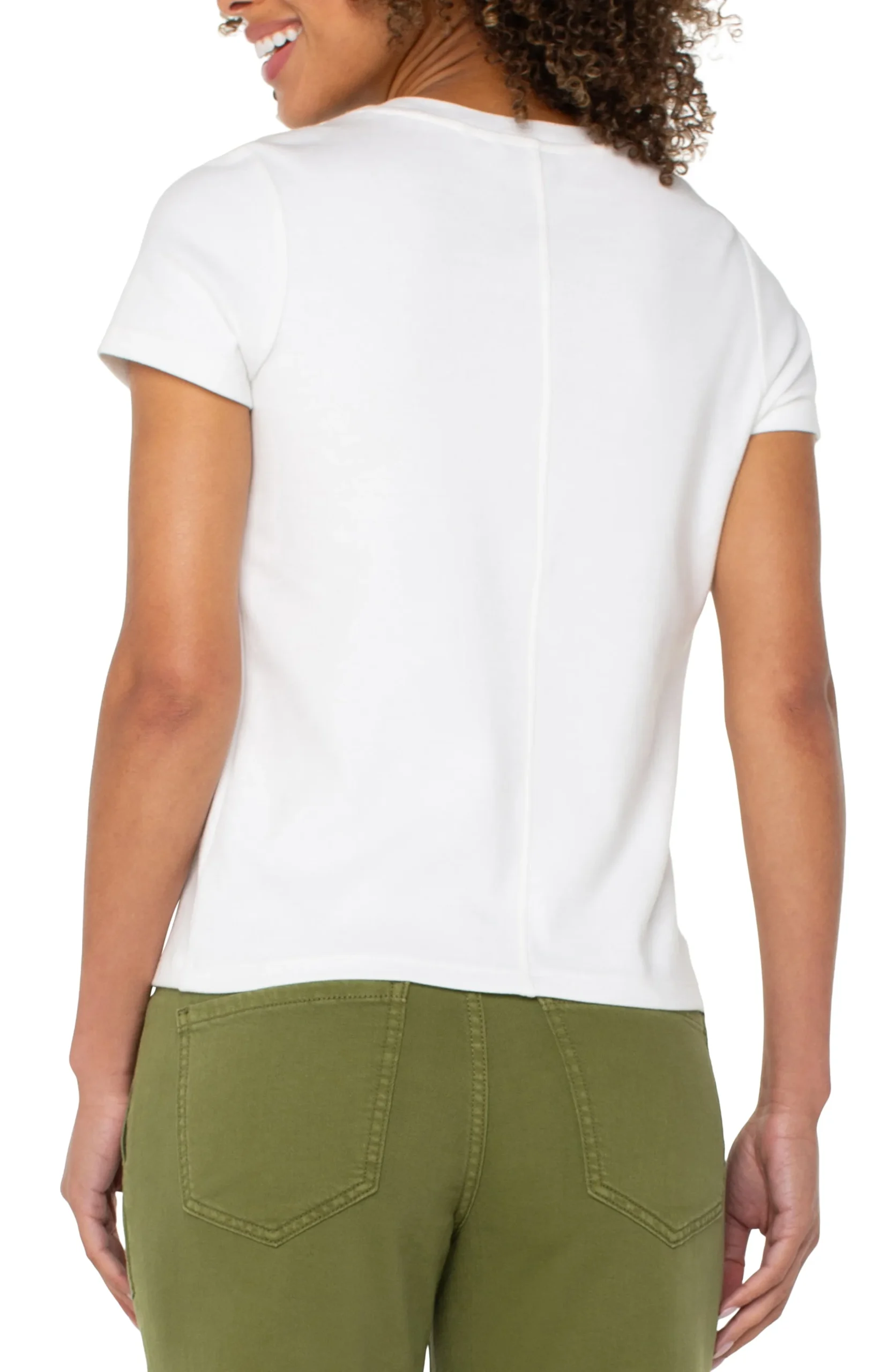 Liverpool Los Angeles Tees-SHORT SLEEVE CREW NECK TEE White