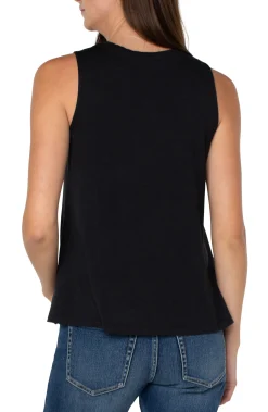 Liverpool Los Angeles Tees-SLEEVELESS SCOOP NECK TANK Black