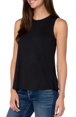 Liverpool Los Angeles Tees-SLEEVELESS SCOOP NECK TANK Black