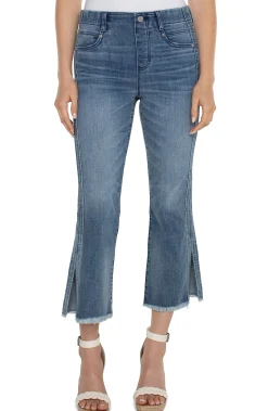 Liverpool Los Angeles Jeans|Crops-THE GIA GLIDER® CROP ECO FLARE Cherrycreek