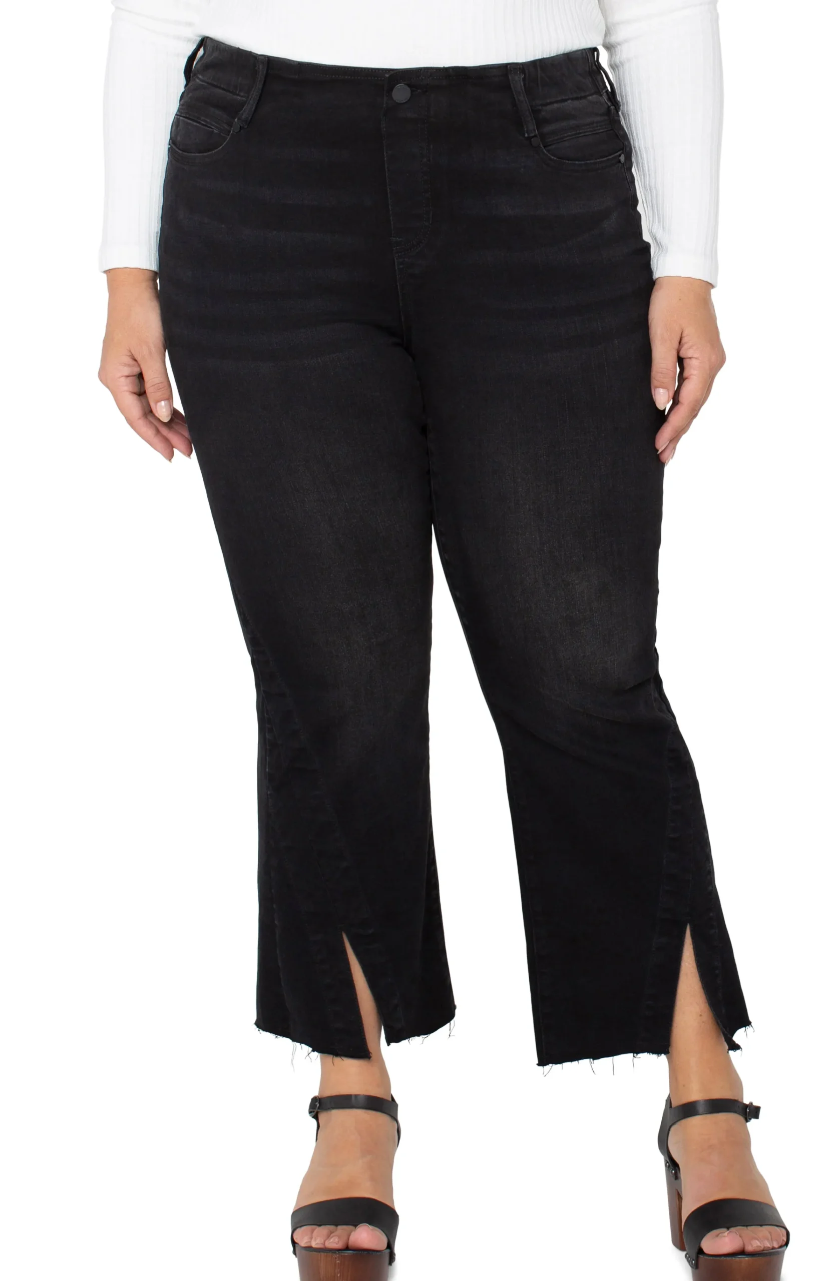Liverpool Los Angeles Jeans-THE GIA GLIDER® CROP FLARE TWISTED SEAM Lostcreek