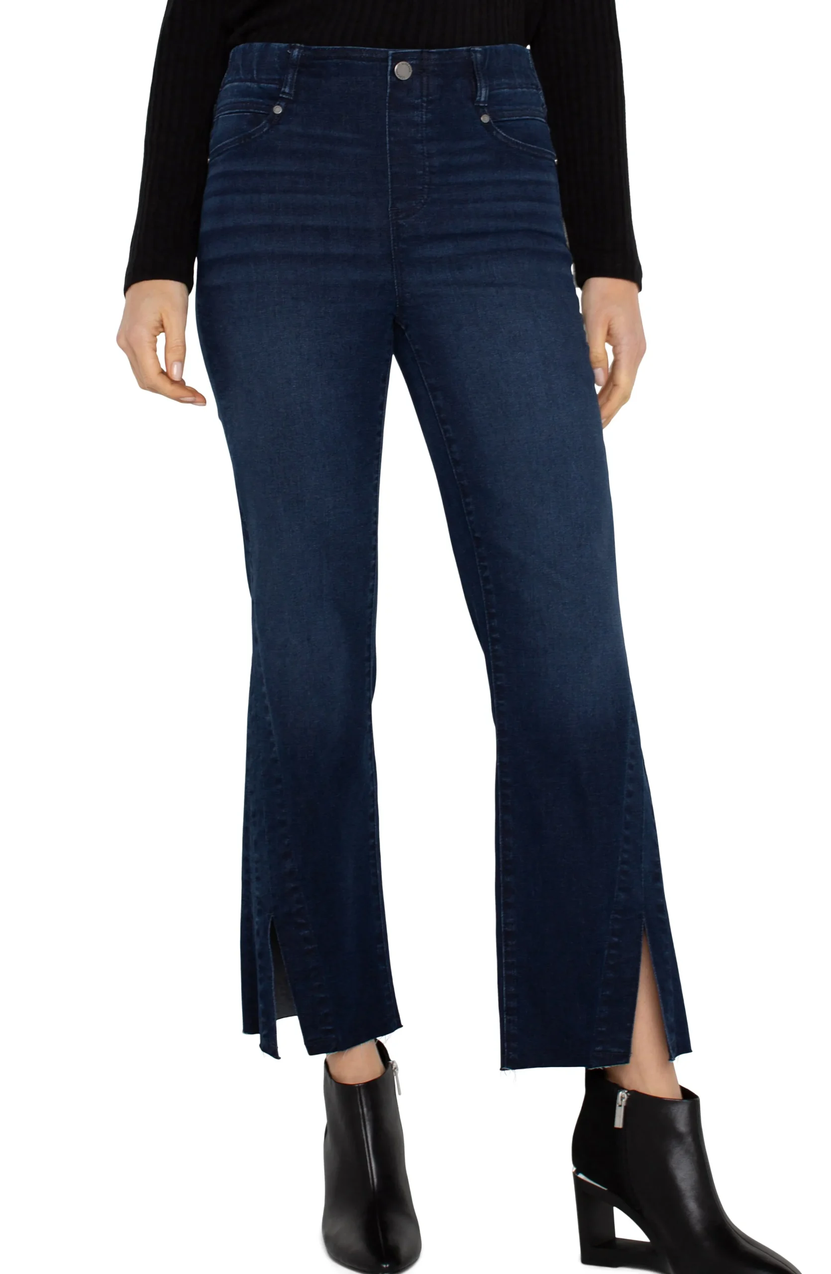 Liverpool Los Angeles Jeans|Bootcut & Flares-THE GIA GLIDER® CROP FLARE TWISTED SEAM - ECO Banning