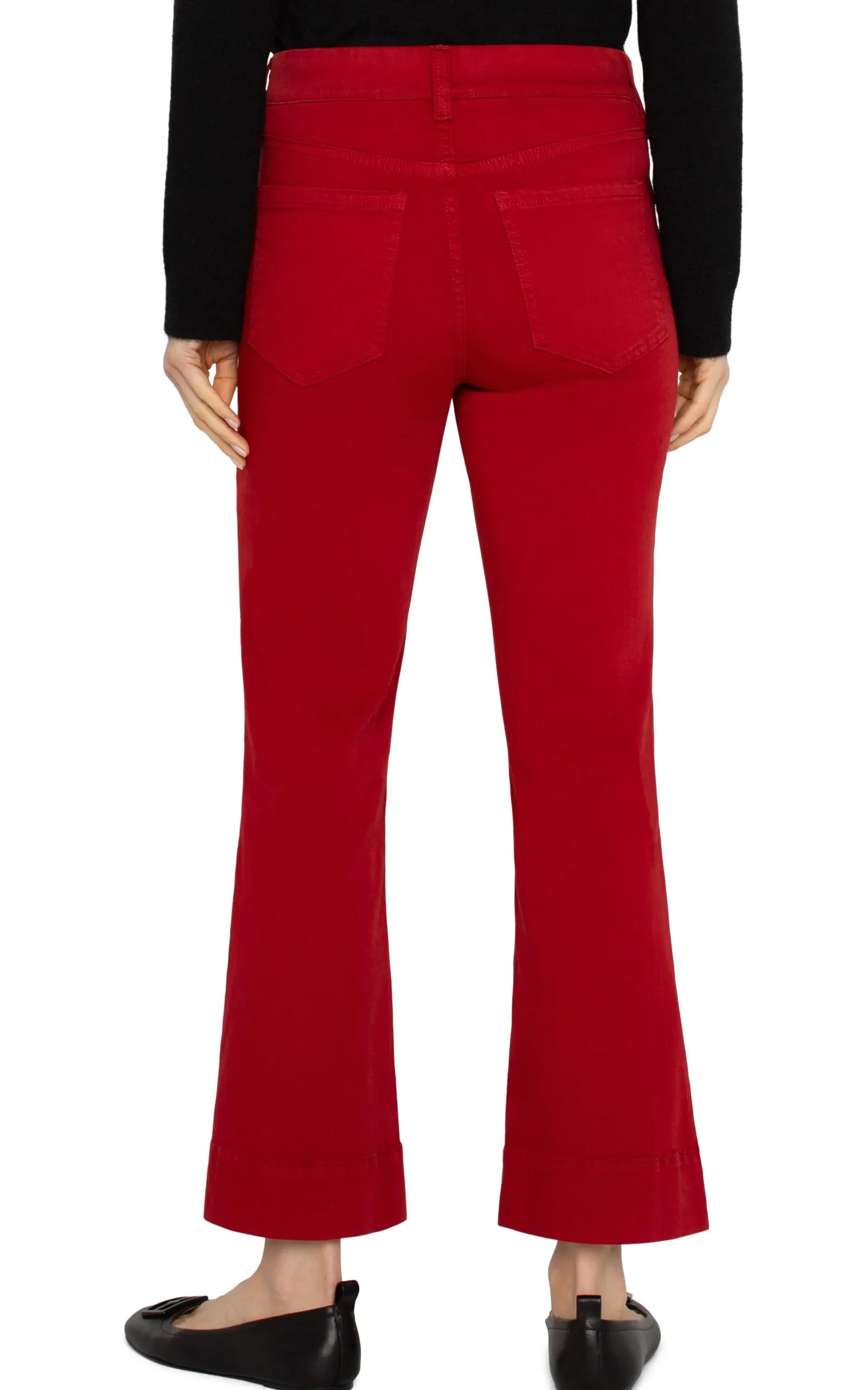 Liverpool Los Angeles Jeans|Crops-THE GIA GLIDER® CROP FLARE - ECO Carnelian