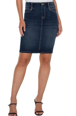 Liverpool Los Angeles Skirts|Skirts-THE GIA GLIDER® FOREVER FIT PENCIL SKIRT Sanmarcos