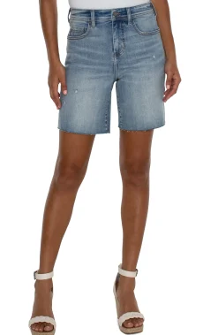 Liverpool Los Angeles Shorts|Shorts-TUCKER HI-RISE ECO CUT OFF SHORT Bancroft