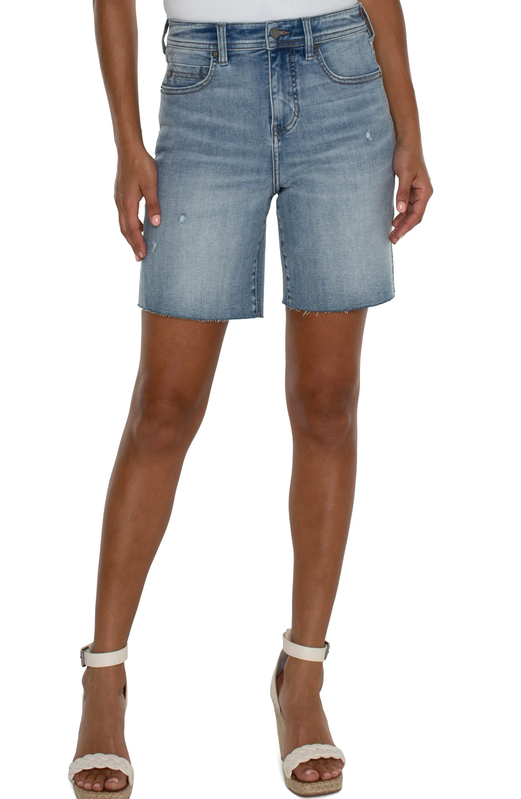 Liverpool Los Angeles Shorts|Shorts-TUCKER HI-RISE ECO CUT OFF SHORT Bancroft