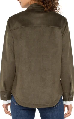 Liverpool Los Angeles Jackets-UTILITY JACKET Olive